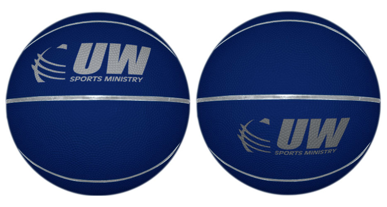 Custom basketballs for sale. Order custom colored basketballs with your logo printed onto each basketball.